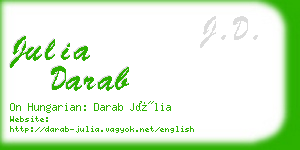 julia darab business card